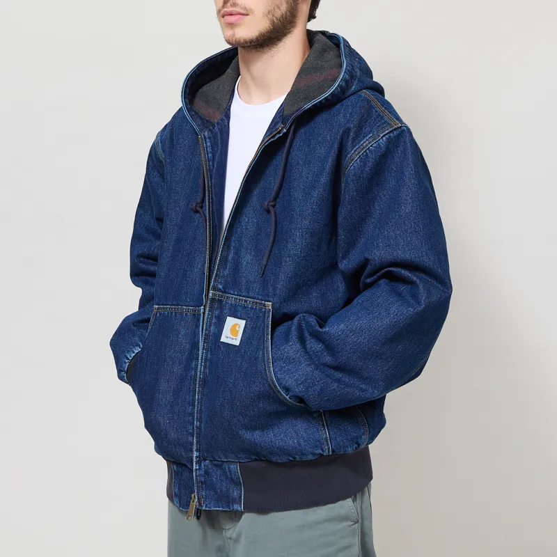 Carhartt WIP OG Active Jacket Blue Stone Washed-1
