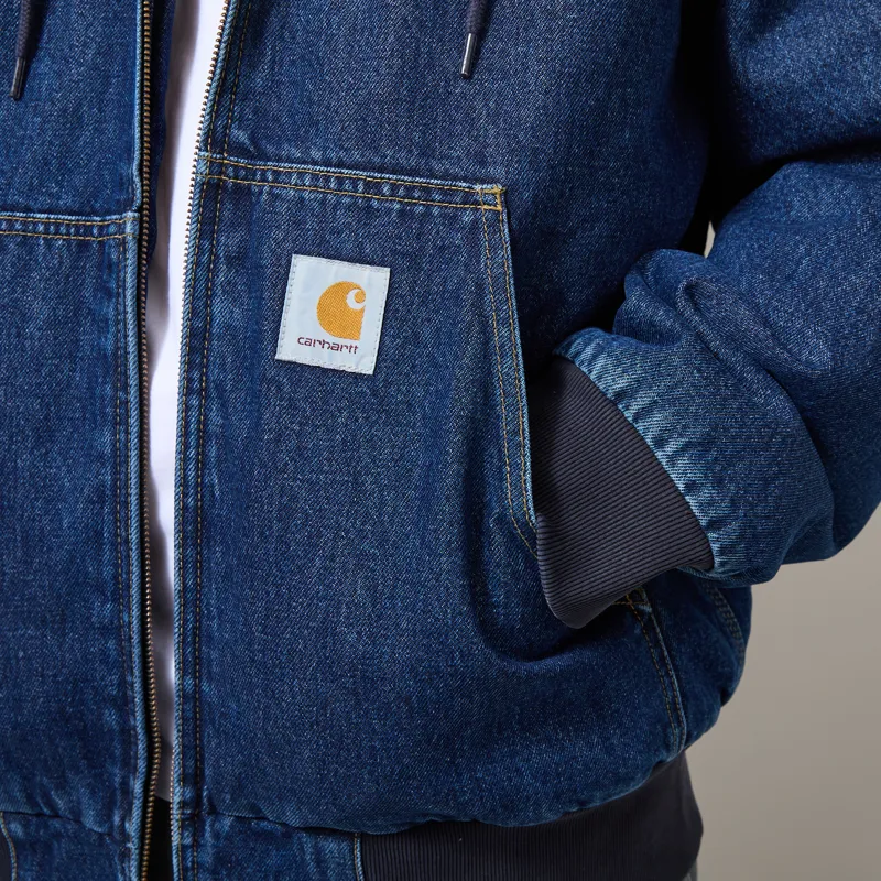 Carhartt WIP OG Active Jacket Blue Stone Washed-6