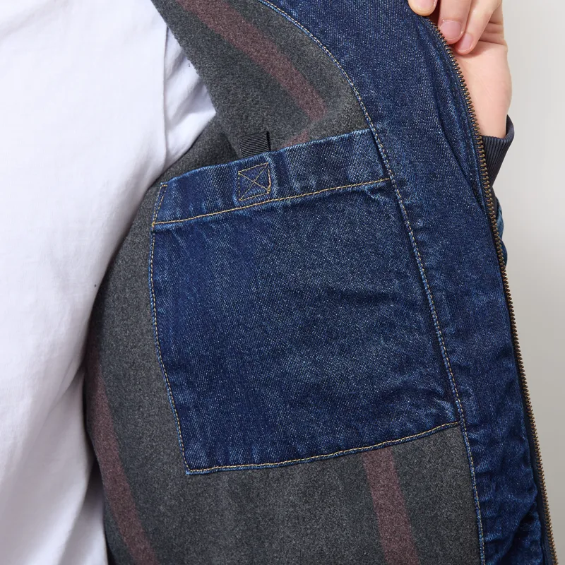 Carhartt WIP OG Active Jacket Blue Stone Washed-7