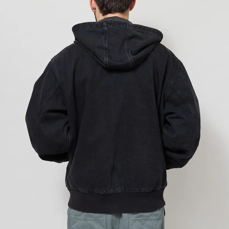 Carhartt WIP OG Active Jacket Black Stone Washed-2