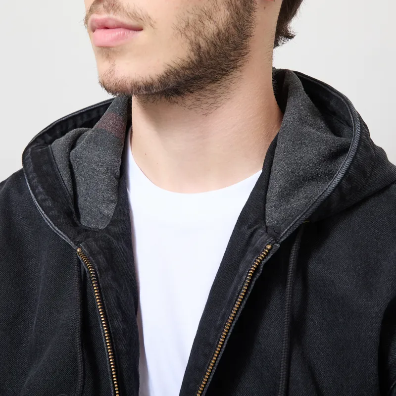 Carhartt WIP OG Active Jacket Black Stone Washed-3