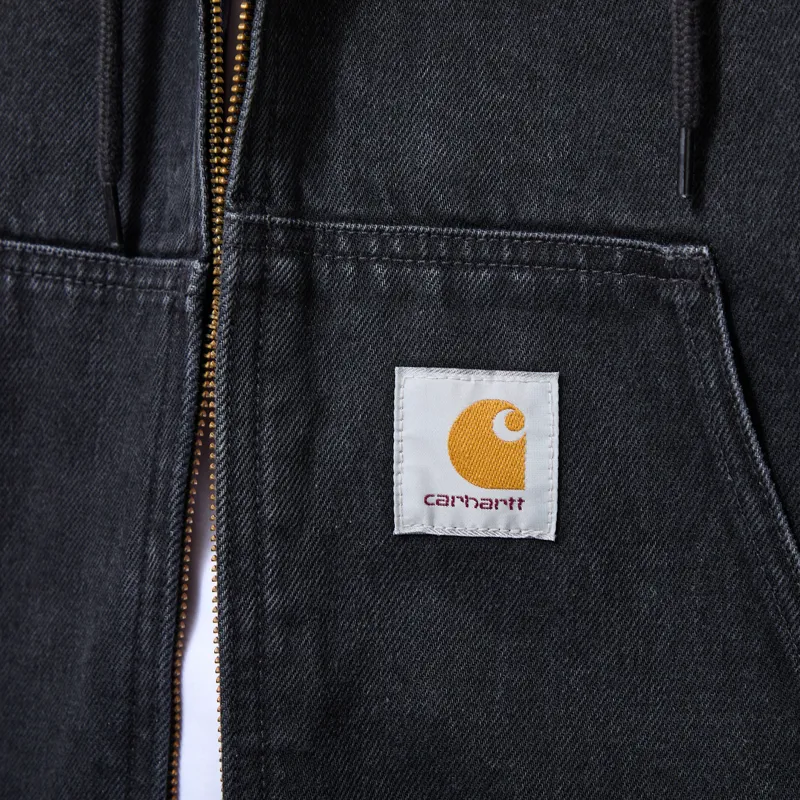 Carhartt WIP OG Active Jacket Black Stone Washed-8