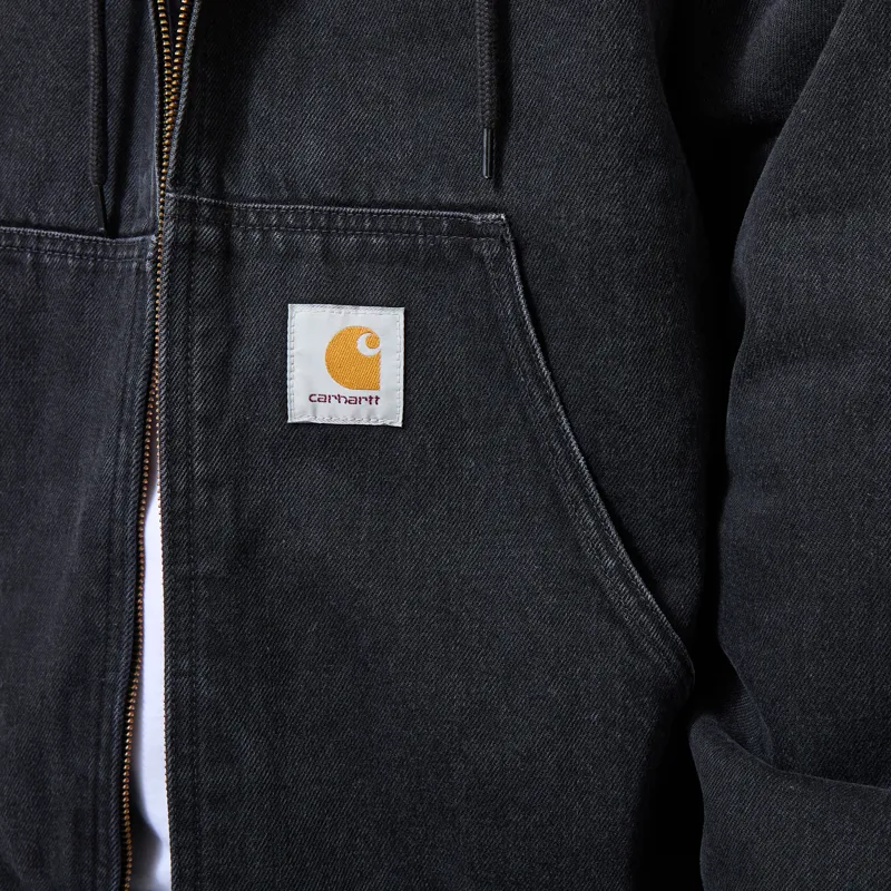 Carhartt WIP OG Active Jacket Black Stone Washed-7