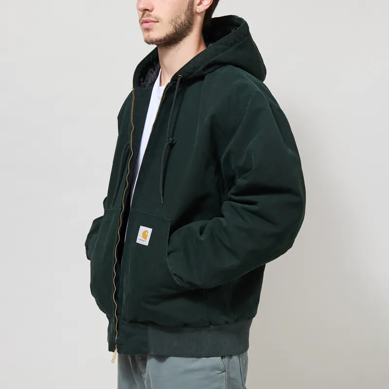 Carhartt WIP OG Active Jacket Raven Stone Canvas-1
