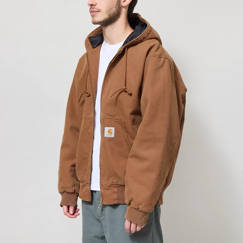 Carhartt WIP OG Active Jacket WIP H Brown Stone Canvas-1