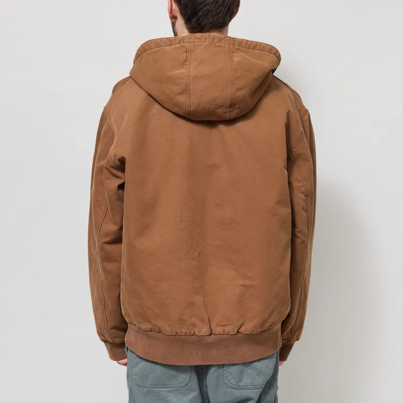 Carhartt WIP OG Active Jacket WIP H Brown Stone Canvas-2