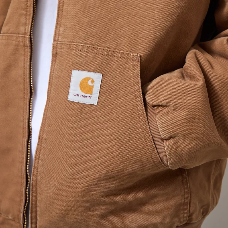Carhartt WIP OG Active Jacket WIP H Brown Stone Canvas-5