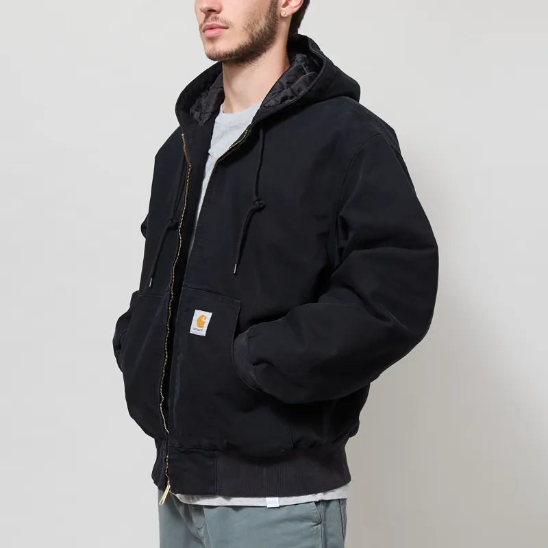 Carhartt WIP OG Active Jacket Black Stone Canvas-1