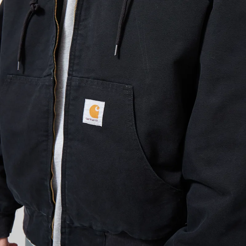 Carhartt WIP OG Active Jacket Black Stone Canvas-5