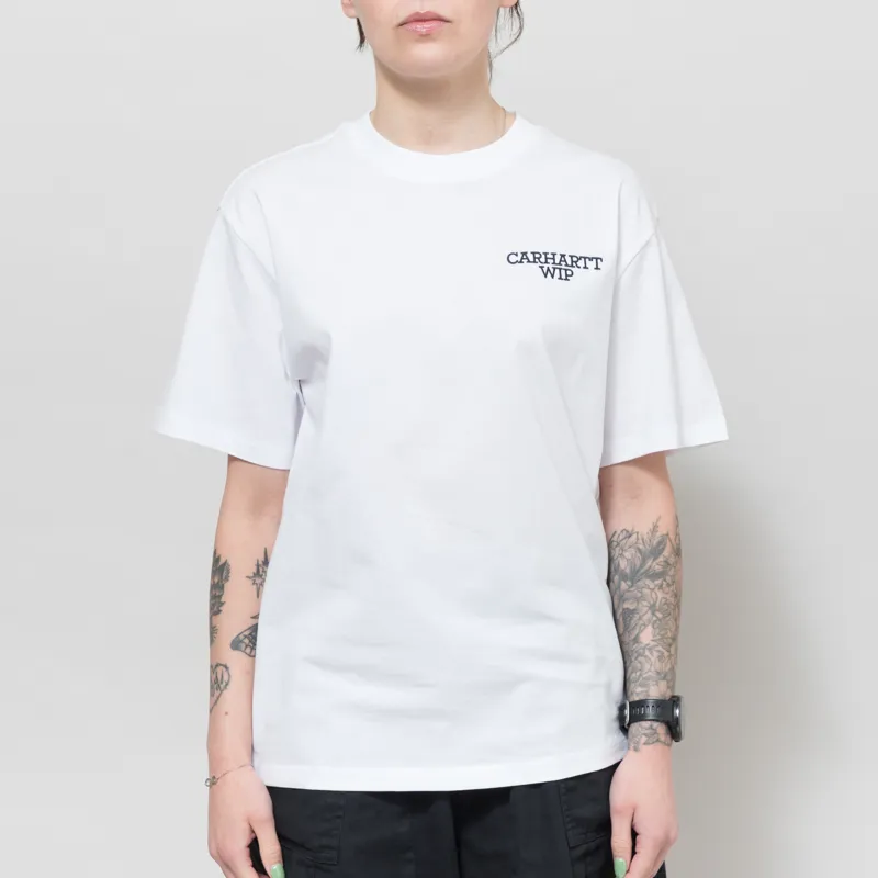 Carhartt WIP Womens Hugging Cats T Shirt White-2