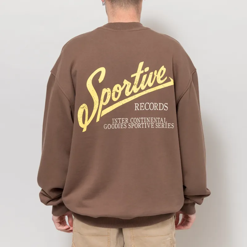 Goodies Sportive Intercontinental Crewneck Brown