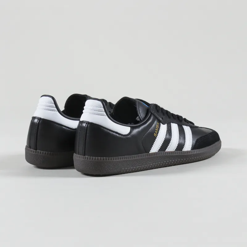 Adidas Samba ADV Shoes Black White Gum-1