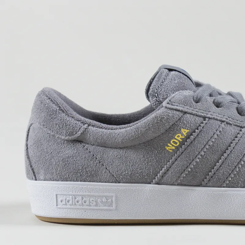 Adidas Skateboarding Nora Shoes Grey White-5