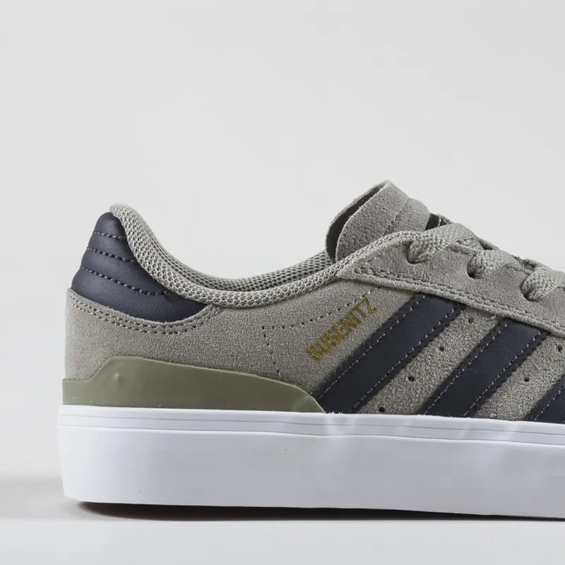 Adidas Skateboarding Busenitz Vulc II Shoes Silver Pebble