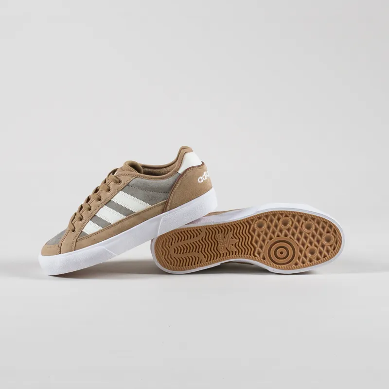 Adidas Skateboarding Court TNS Premiere Shoes Cardboard Off White Silver Pebble-3