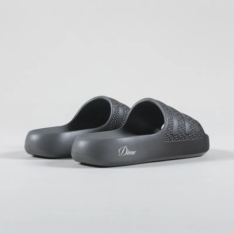 Adidas Skateboarding x Dime Ayoon Slides Black Grey Gold-1