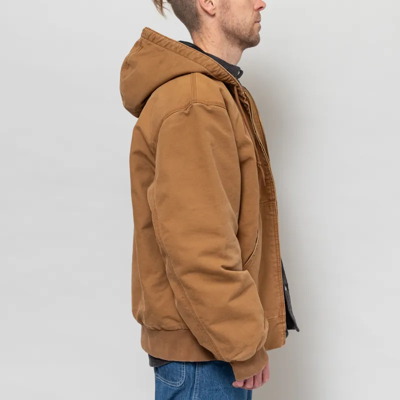 Carhartt WIP OG Active Jacket Hamilton Brown Stone Canvas-4