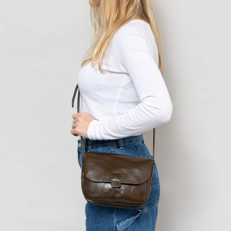 Kate Sheridan Womens Leather Orbed Tab Bag Olive-1