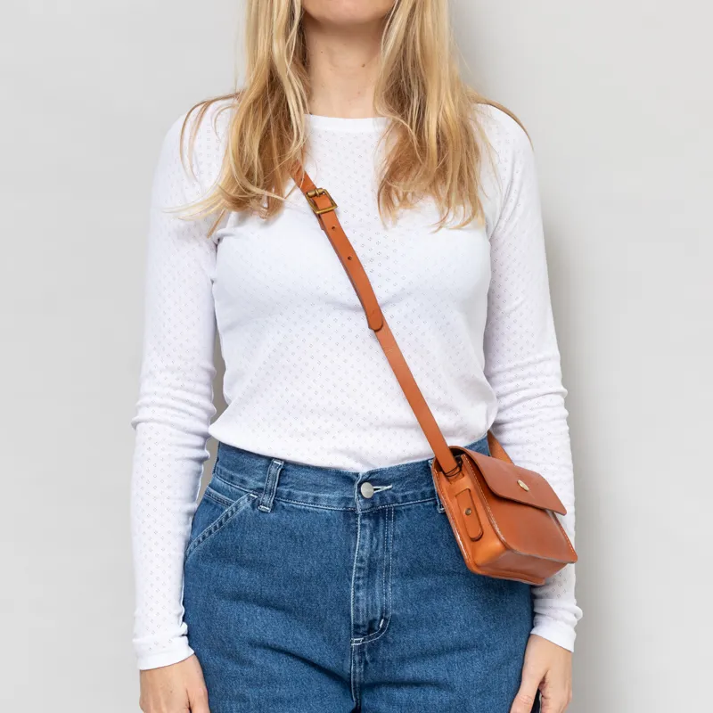 Kate Sheridan Womens Mini Dot Leather Bag Amber-2