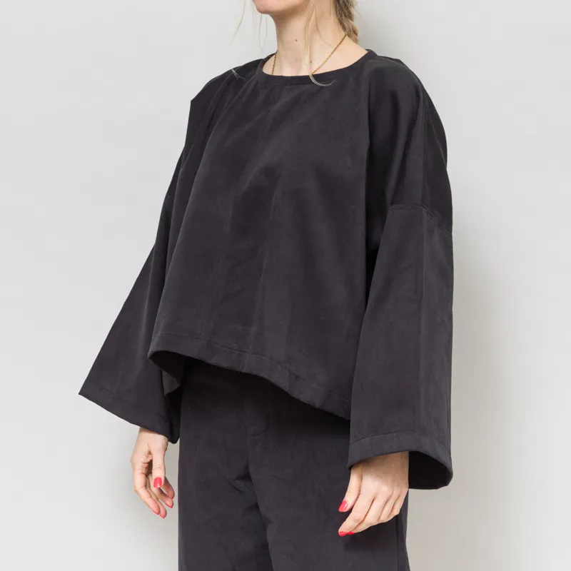 Kate Sheridan Womens Drill Edie Top Black-1