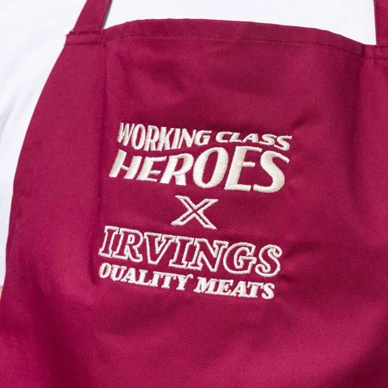 Working Class Heroes x Irvings Apron Burgundy-4