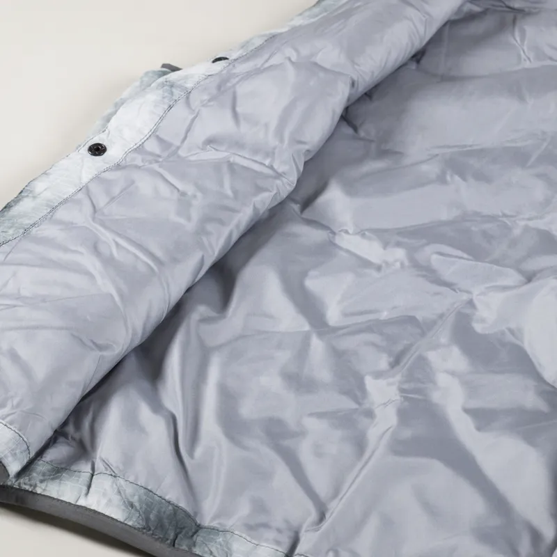 Purple Mountain Observatory Wave Down Quilted Vest Ice Dye Grey-6