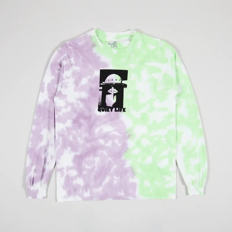 The Quiet Life Integretron Long Sleeve T Shirt Tie Dye