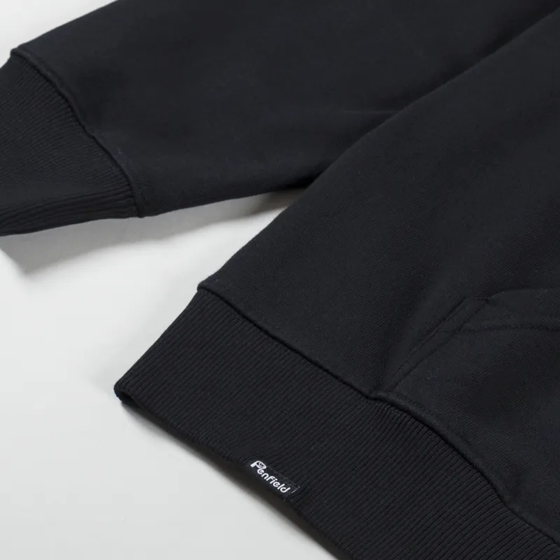 Penfield Inverted Bear Hoodie Black-6