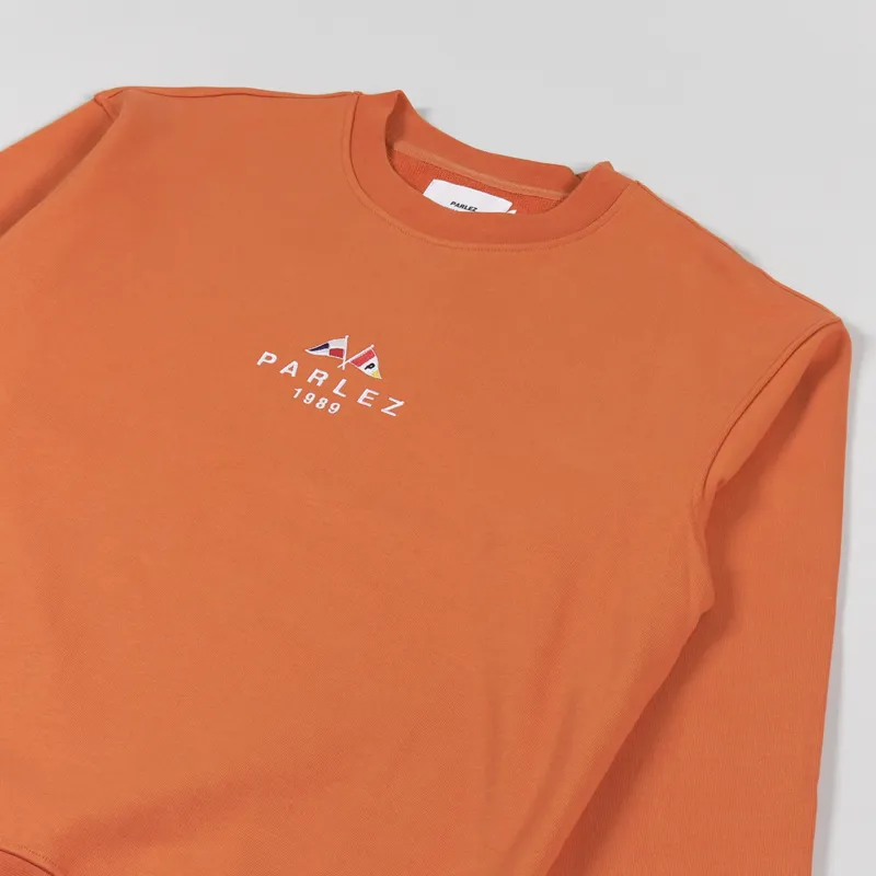 Parlez Iroko Crew Sweat Burnt Orange-2