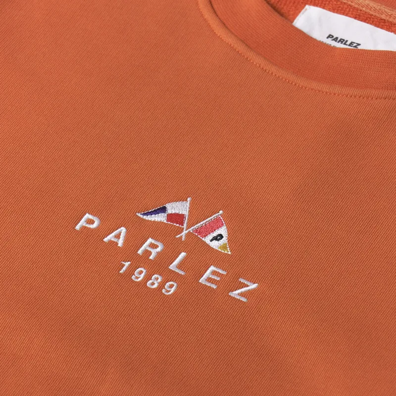Parlez Iroko Crew Sweat Burnt Orange-3