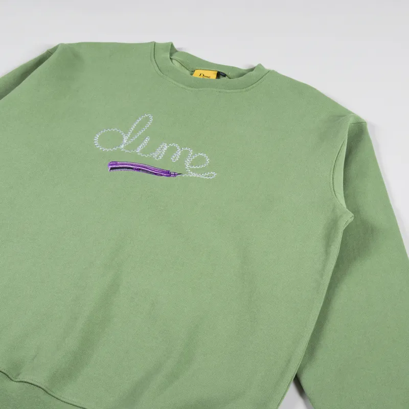 Dime Iron Crew Neck Sweat Moss-2