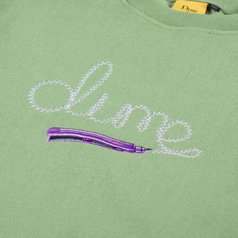Dime Iron Crew Neck Sweat Moss-4