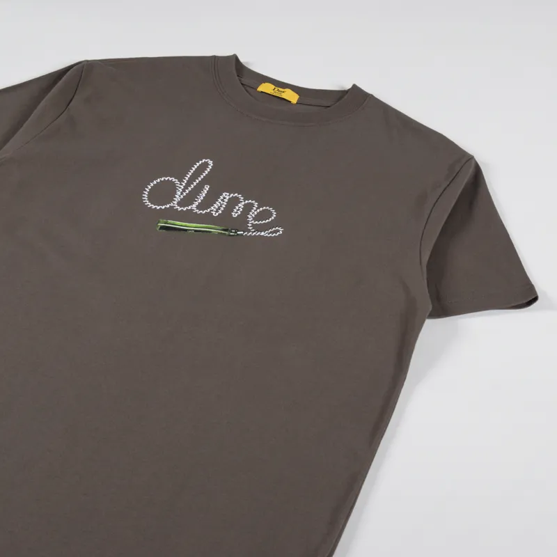 Dime Iron T Shirt Driftwood-2