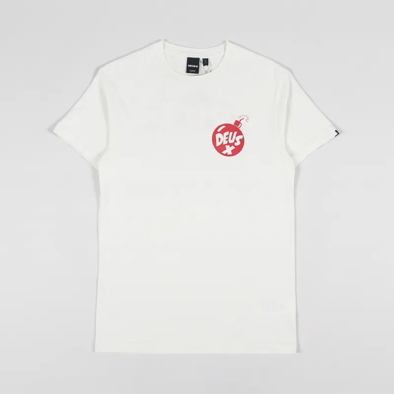 Deus Ex Machina Irreverence T Shirt Vintage White-1