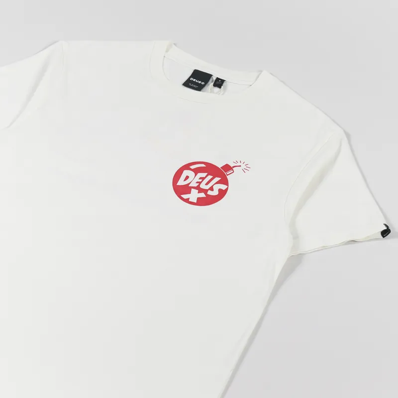 Deus Ex Machina Irreverence T Shirt Vintage White-3