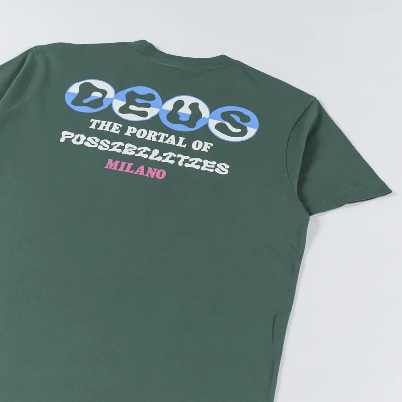 Deus Ex Machina Ivan T Shirt Work Green-2