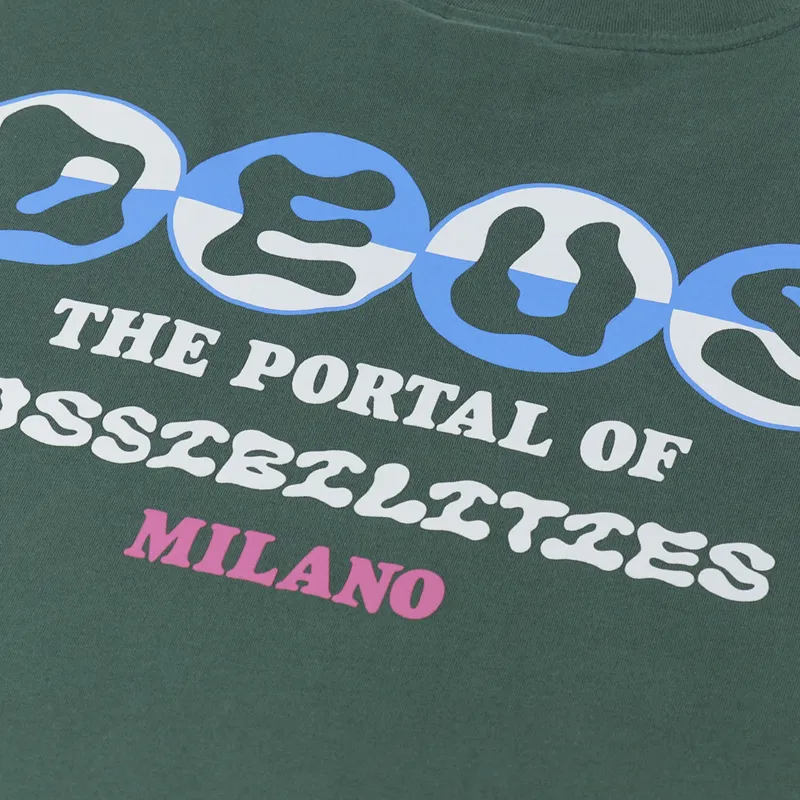 Deus Ex Machina Ivan T Shirt Work Green-4