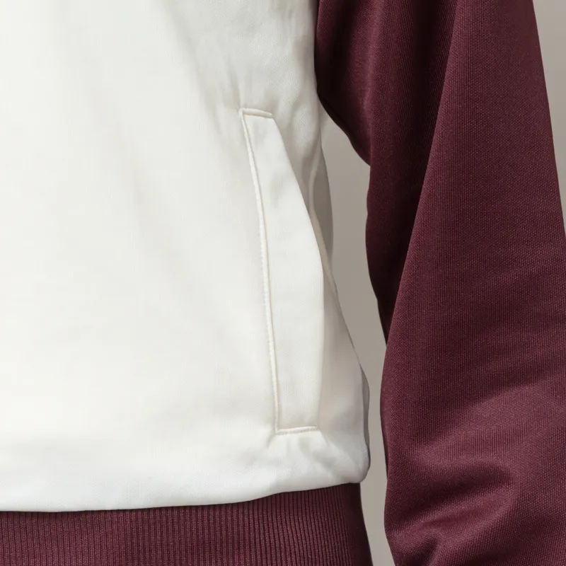 Fred Perry Womens Colour Block Track Jacket Ecru -5