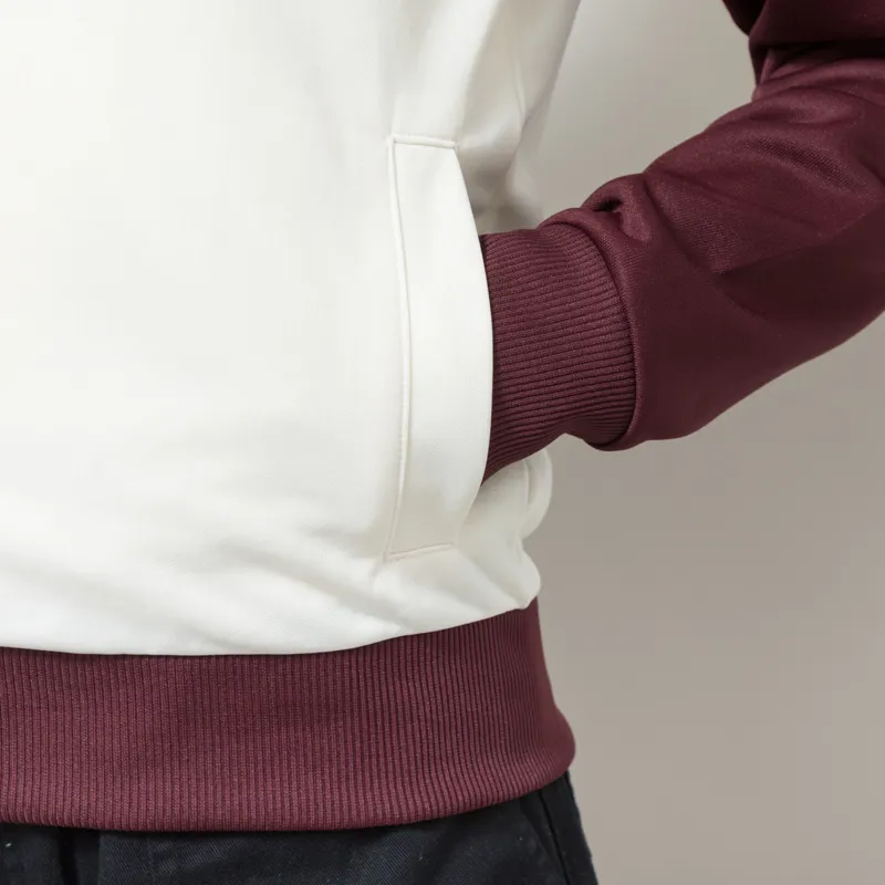 Fred Perry Womens Colour Block Track Jacket Ecru -6