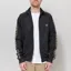 Fred Perry Contrast Tape Track Jacket Black Champagne