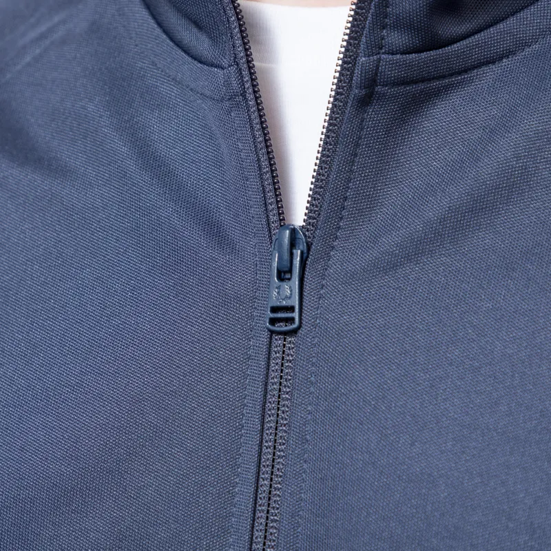 Fred Perry Contrast Tape Track Jacket Tennis Blue Champagne-7