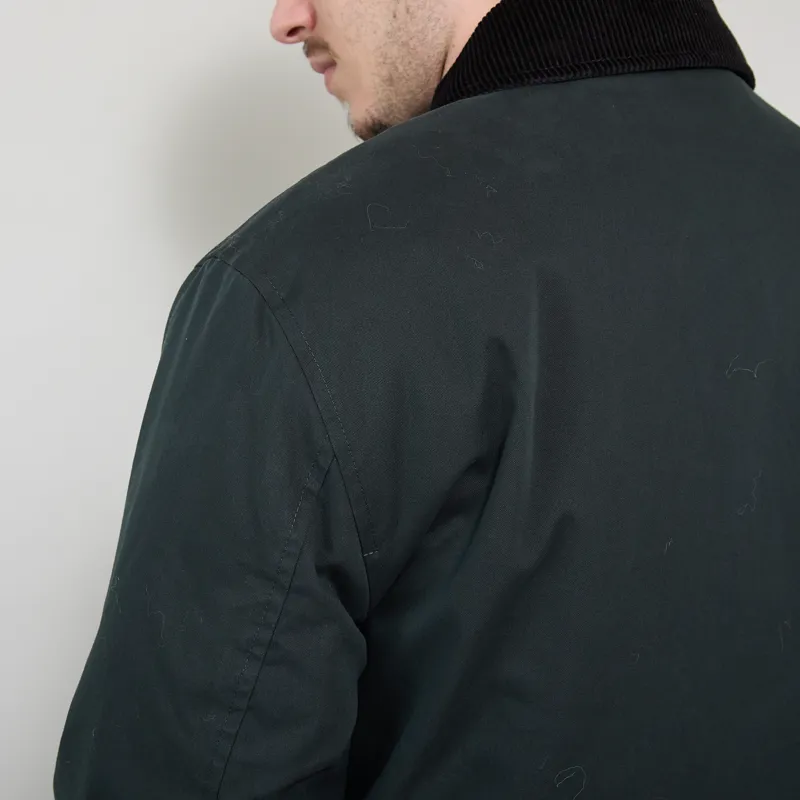 Fred Perry Cotton Caban Jacket Night Green-9