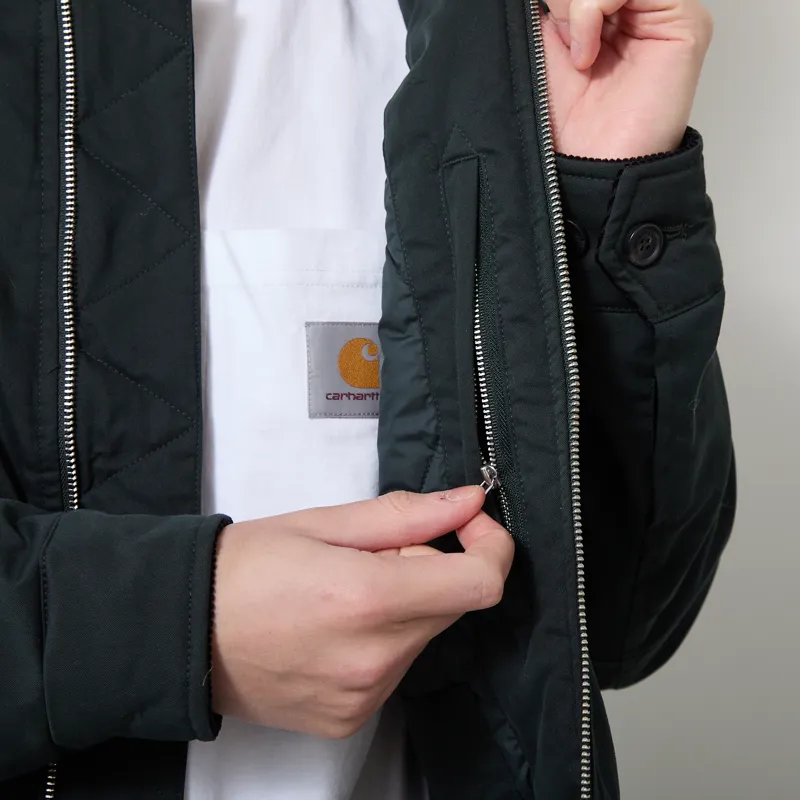 Fred Perry Cotton Caban Jacket Night Green-13