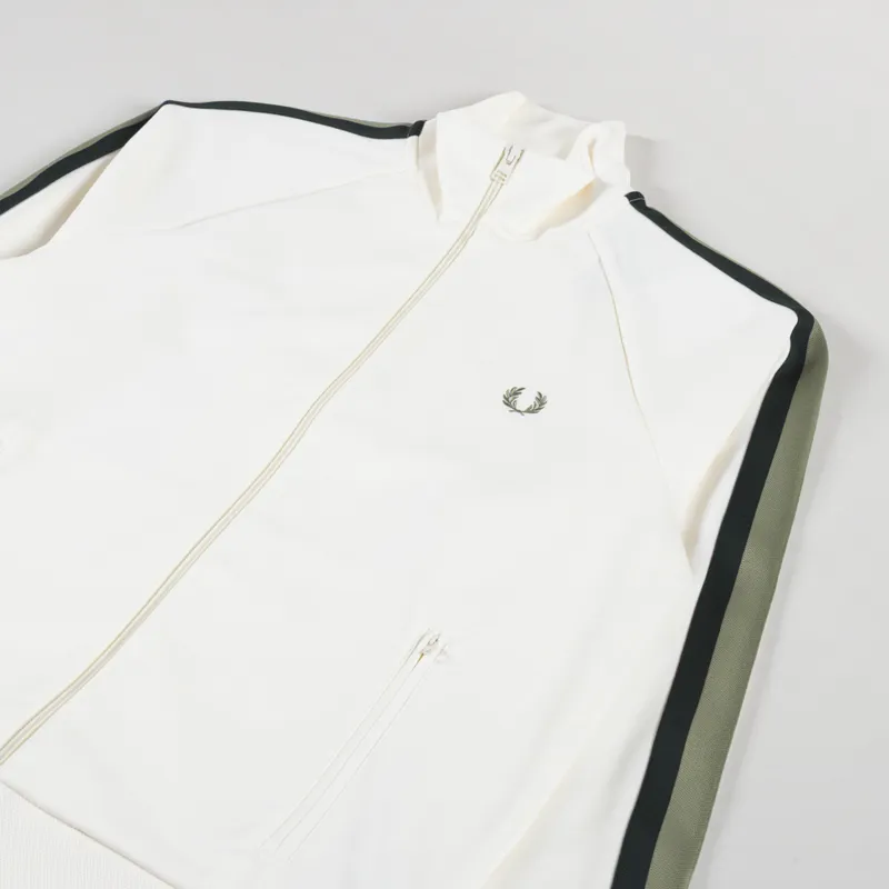 Fred Perry Two Colour Tape Track Jacket Light Ecru-2