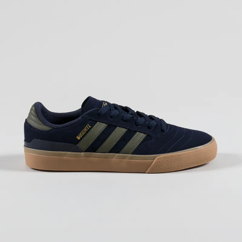 Adidas Skateboarding Busenitz Vulc II Shoes Ink Green Gold-2