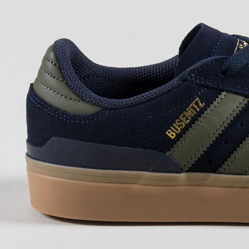 Adidas Skateboarding Busenitz Vulc II Shoes Ink Green Gold-4