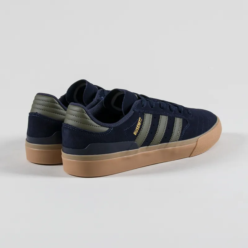 Adidas Skateboarding Busenitz Vulc II Shoes Ink Green Gold-1
