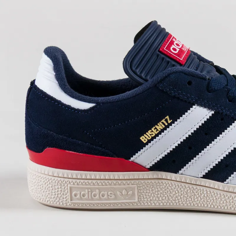 Adidas Skateboarding Busenitz Shoes Navy White Scarlet-4