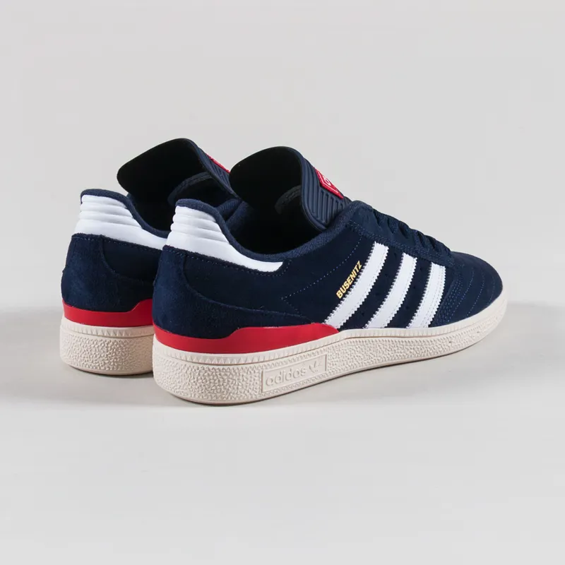 Adidas Skateboarding Busenitz Shoes Navy White Scarlet-1