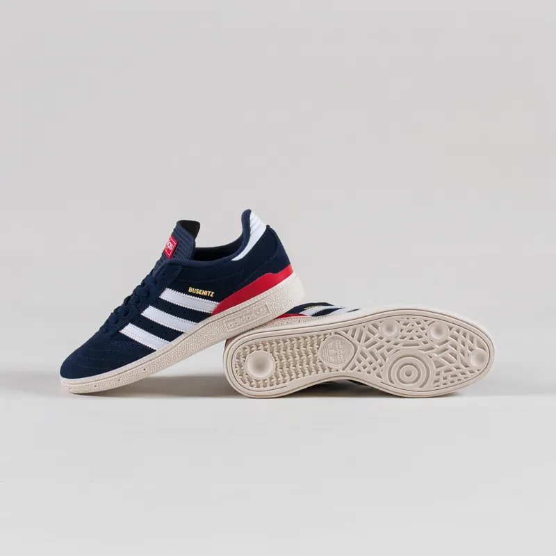 Adidas Skateboarding Busenitz Shoes Navy White Scarlet-3